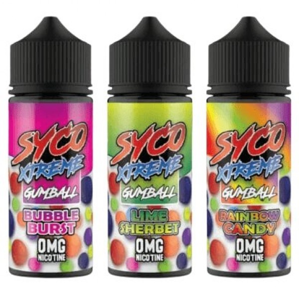 Syco Xtreme Shortfill 100ml E-Liquid | Gumball Range