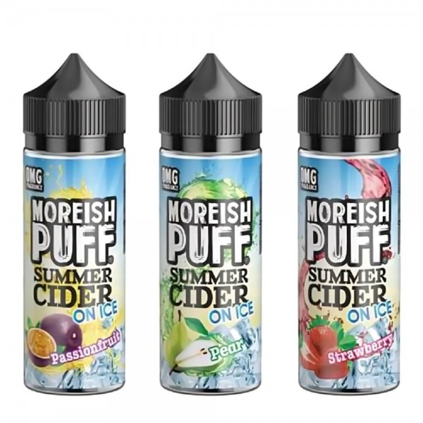 Moreish Puff Shortfill 100ml E-Liquid | Summer Cider On Ice Range