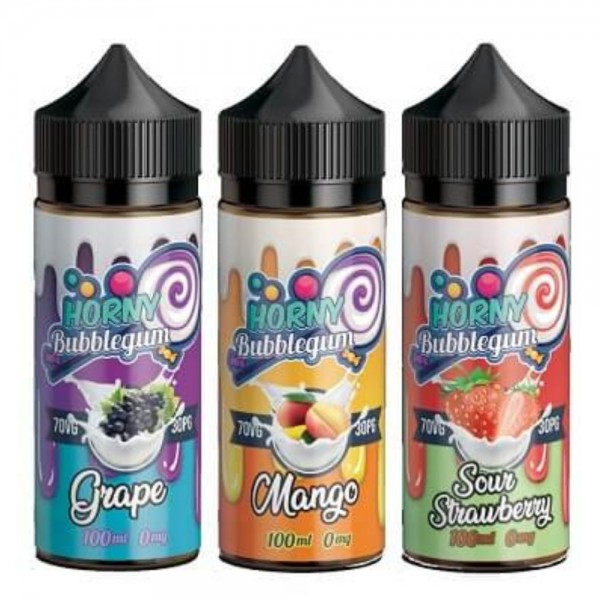 Horny Flava Shortfill 100ml E-Liquid | Bubblegum Range