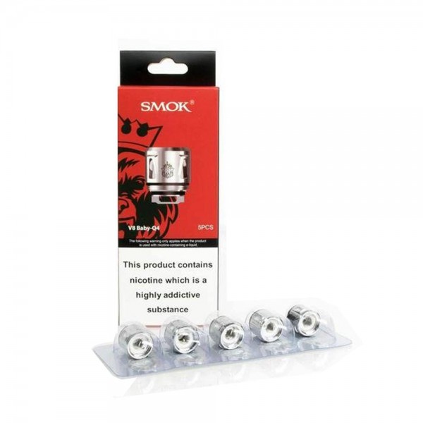 Smok V8 Baby-Q4 0.4 Ohm Coils (Pack of Coils)