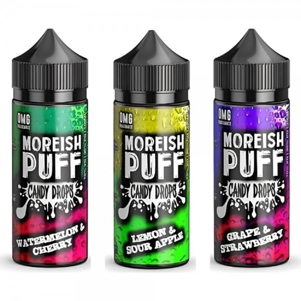 Moreish Puff Shortfill 100ml E-Liquid | Candy Drops Range