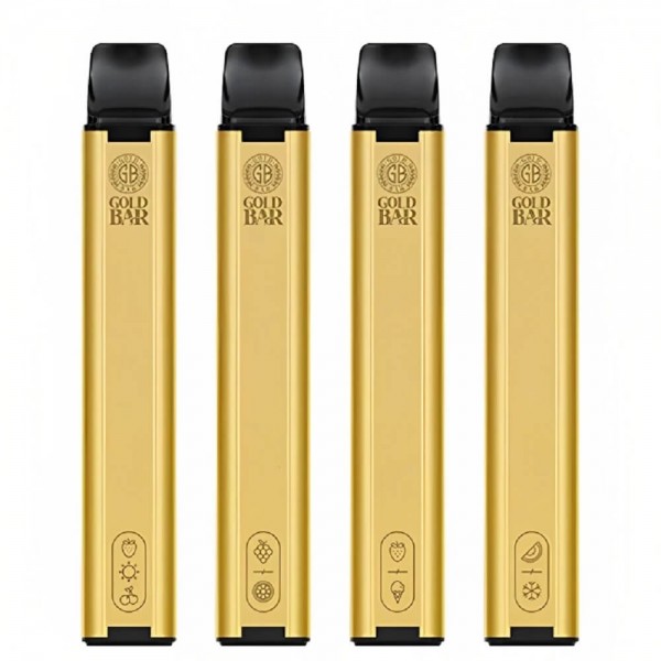 Gold Bar 600 Puff Disposable Vape Pod Device - 20MG