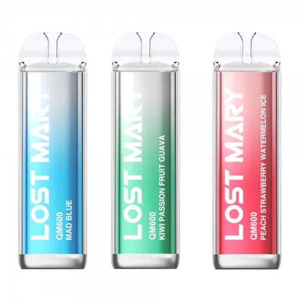 Pack of 10 Lost Mary QM600 Disposable Vape Pod Device - 20MG