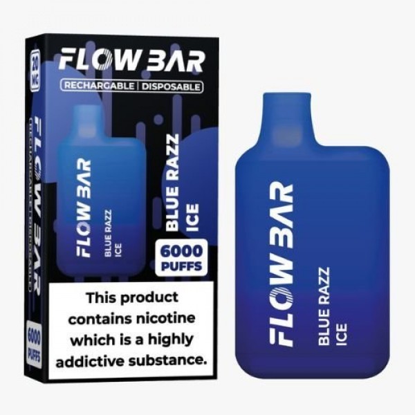 Pack of 10 Flow Bar 6000 Disposable Vape Pod Device - 20MG