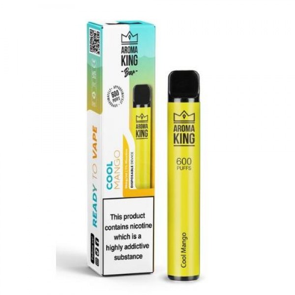 Pack of 10 Aroma King 600 Puffs Disposable Vape Pod Device | 20MG