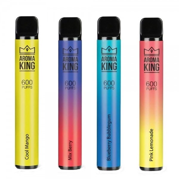Pack of 10 Aroma King 600 Puffs Disposable Vape Pod Device | 20MG