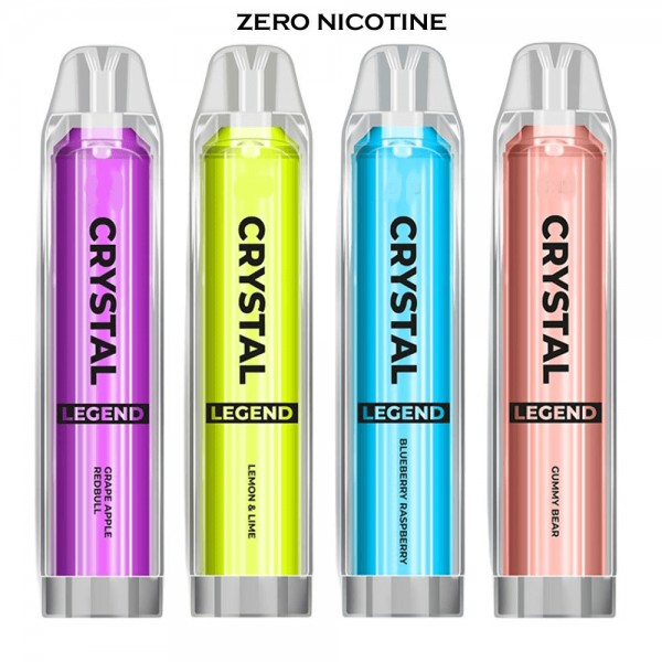 Pack of 10 Crystal Legend 4000 Disposable Vape Pod - 0MG