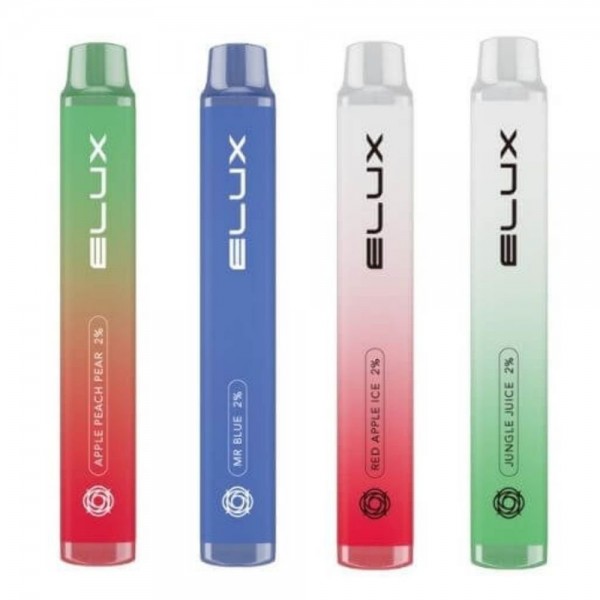 Pack of 10 Elux Legend Mini 600 Puffs Disposable Vape Pod Device - 20MG