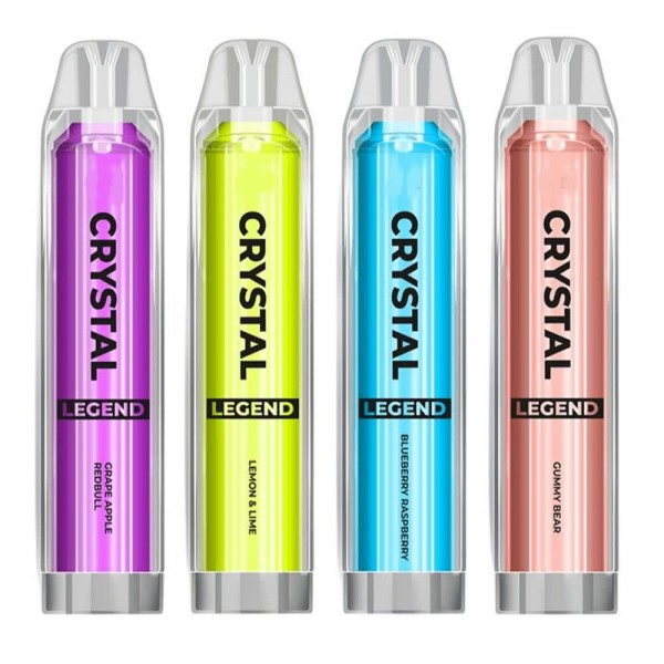 Pack of 10 Crystal Legend 4000 Disposable Vape Pod - 20MG