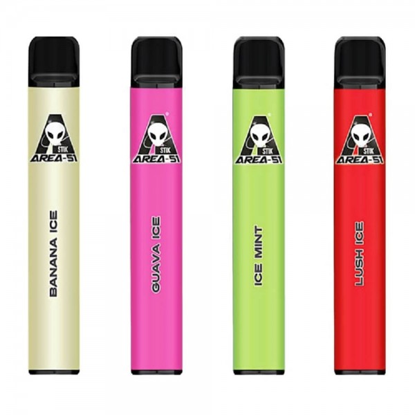 AREA 51 - DISPOSABLE VAPE POD Device - 600 Puffs 20MG