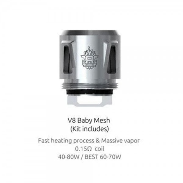 SMOK V8 Baby Mesh Coil  0.15 Ohm (40~80W) (5 PCS)