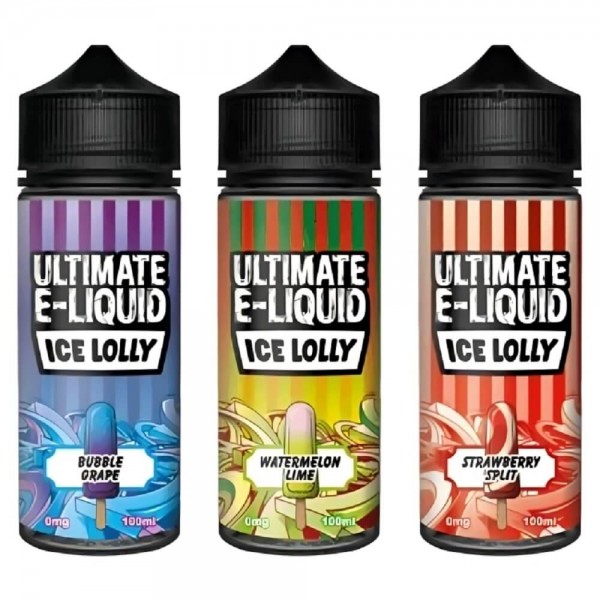 Ultimate E-Liquid Shortfill 100ml E-Liquid | Ice Lolly Range