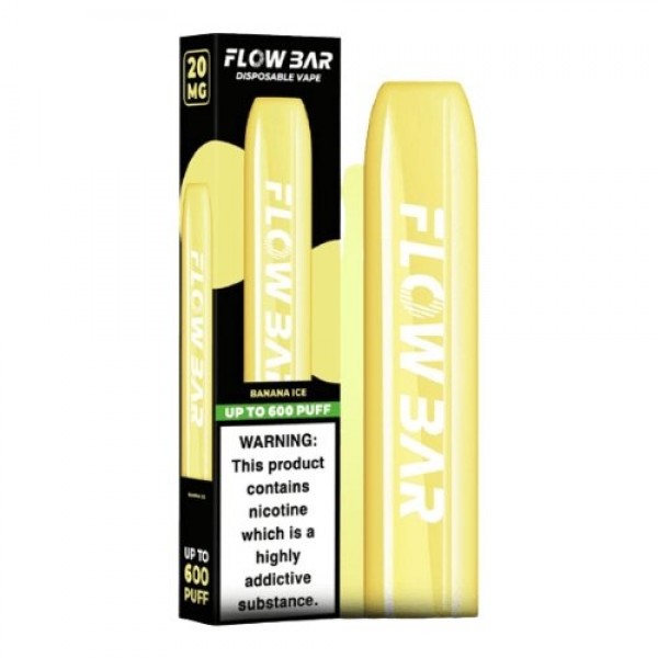 Pack of 5 Flow Bar Disposable Vape Pod Device 600 Puffs | 20MG