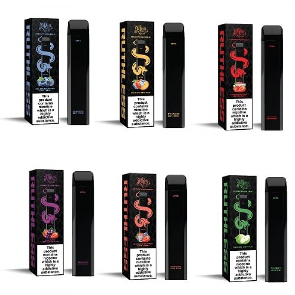 Ruthless E Juice 600 Puff Disposable Vape Pod Device - 20MG