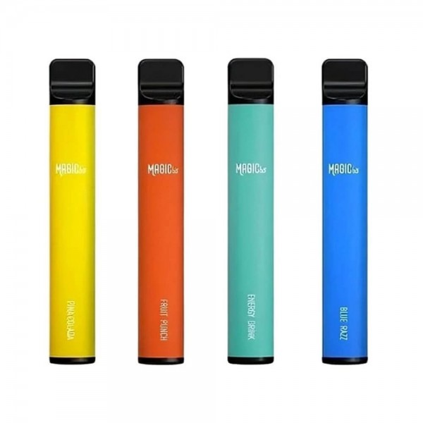 Pack of 10 Magic Bar 600 Puff Vape Disposable Pod Pen