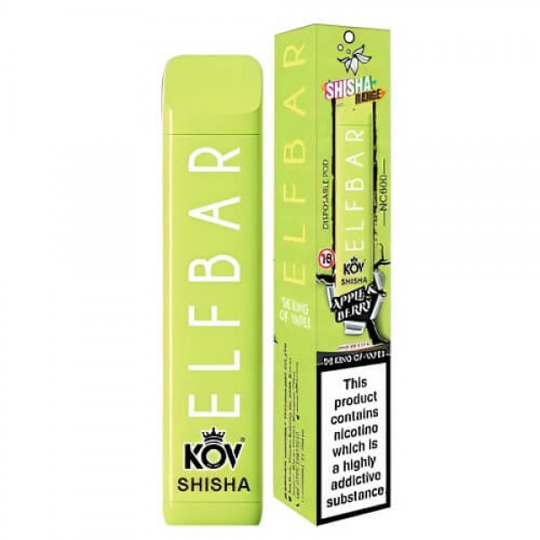 Elf Bar Shisha 600 Puffs Disposable Vape Pod Device