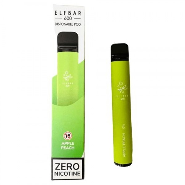 Elf Bar 600 Puffs Disposable Vape Pod Device  | No Nicotine