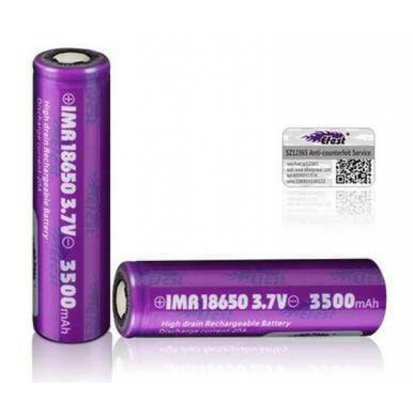 Efest IMR 18650 3000mAh 35A flat top battery