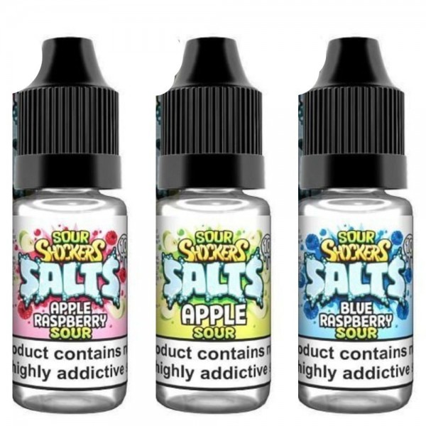 Sour Shockers Nic Salt 10ml E-Liquid - Pack of 10